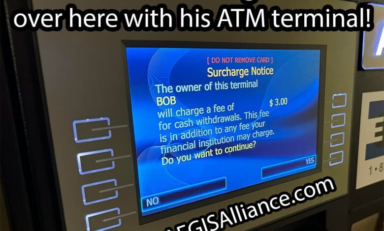 11-14-2023 man bob is running a racket over here with his atm terminal dank memes What a racket!