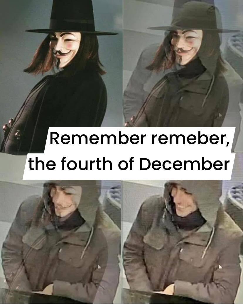Luigi Mangione is a modern day Guy Fawkes 12-14-2024 remember remember the fourth of december luigi mangione delay deny depose dank memes