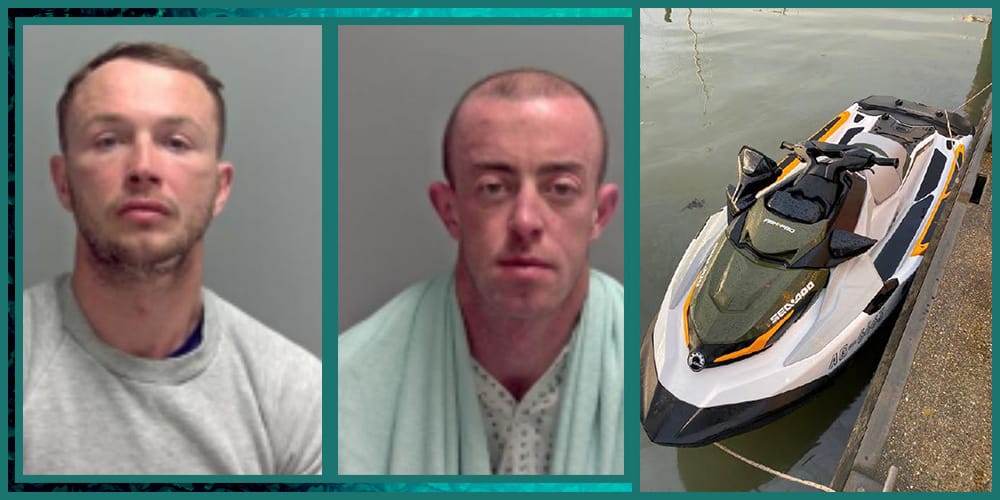 2 men sentenced to prison for trying to ride Jet Ski from Netherlands to U.K. with $278,000 worth of cocaine