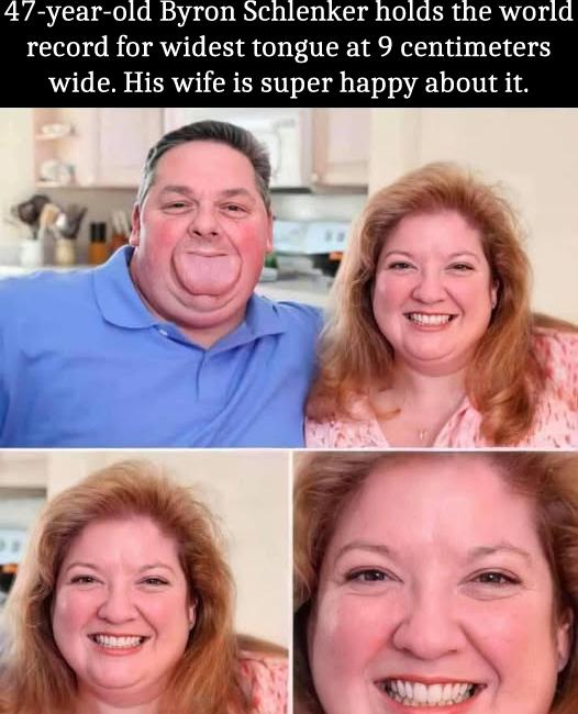 His wife is so proud of him! 3 22 2025 man with worlds widest tongue dank memes fin