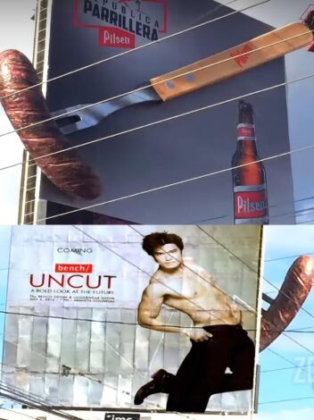 This looks intentional. 3-24-2025 sausage billboard man one behind it this is getting out of hand dank memes This looks like it was done intentionally.