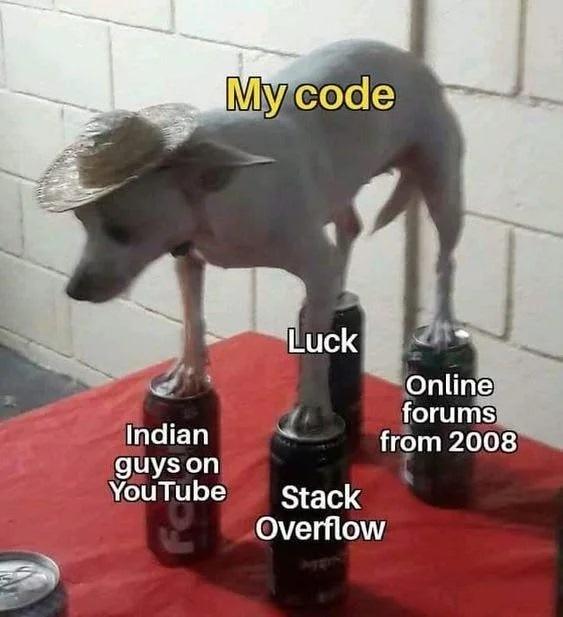 It all balances out. 3-24-2025 when your code comes from luck indian guys on youtube stack overflow and online forums from 2008 dank memes