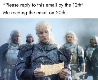 I'd might as well just delete the email at this point.