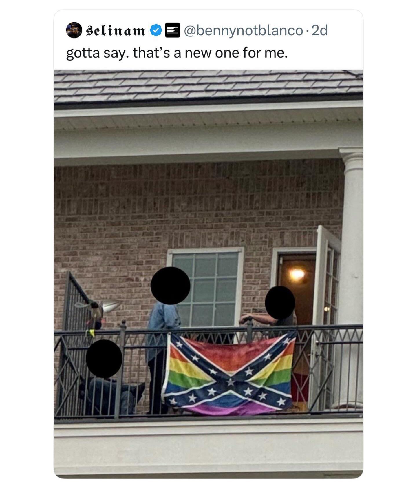 Pride and Prejudice. 4-17-2025 lbgtq plus confederate flag in one havent seen that before pride and prejudice dank memes