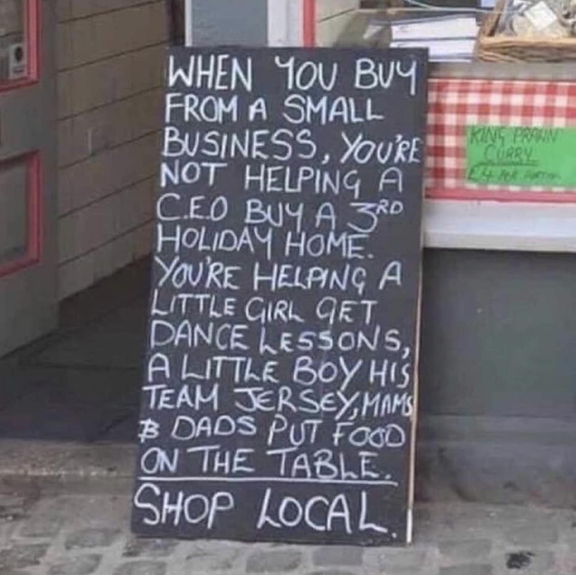 Here's what happens when you buy from a small business and shop locally.