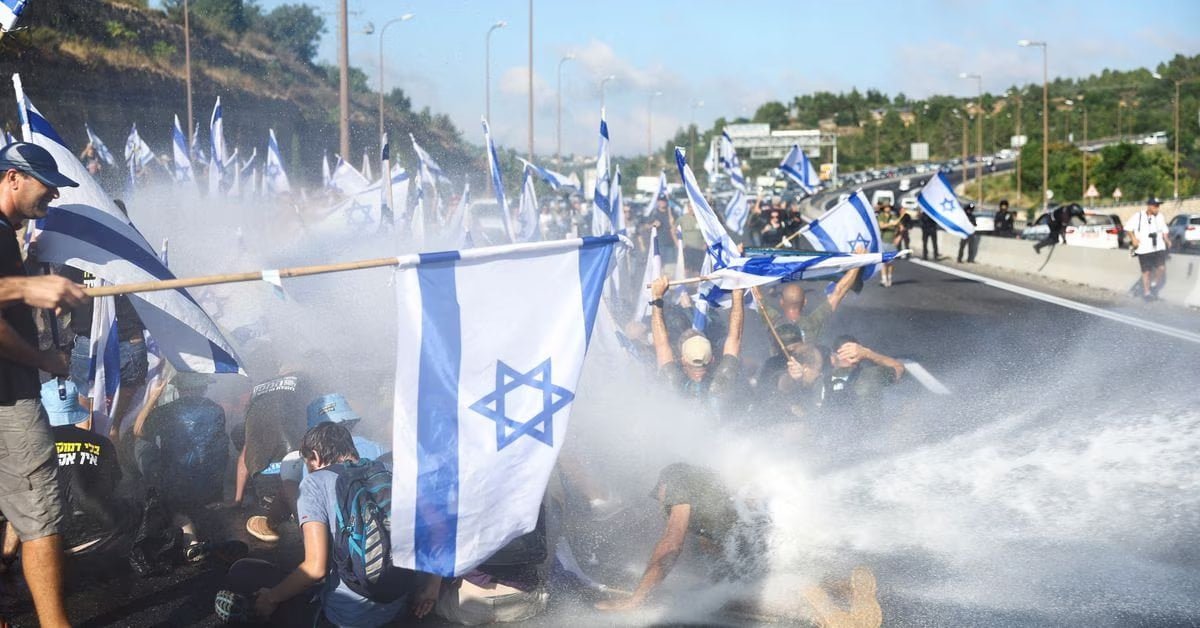 Israeli parliament, Knesset, passes bill to limit powers of judiciary amid mass protests. The bill passed 64-0 after the opposition boycotted it in protest.