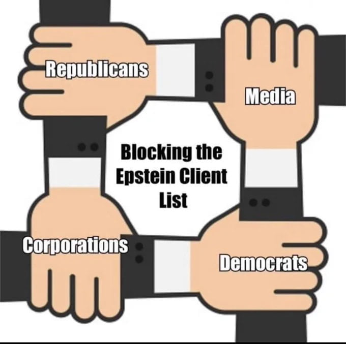 8-16-2023 republicans democrats media corporations all blocking the epstein client list dank memes