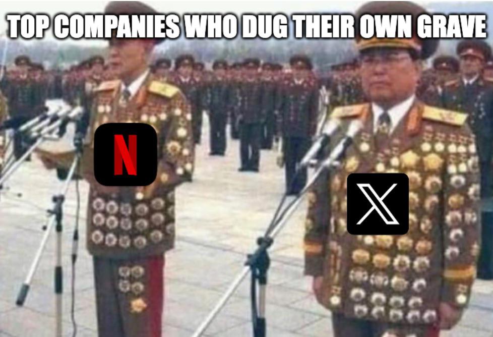 It's the top companies who dug their own graves awards! 8-22-2023 top companies who drug their own grave policies gone wild dank memes