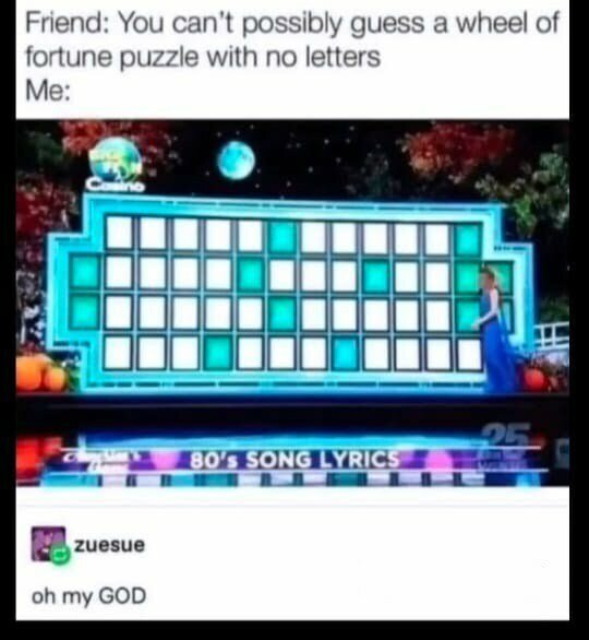 You know the answer - and so do I. rickrolled wheel of fortune puzzle