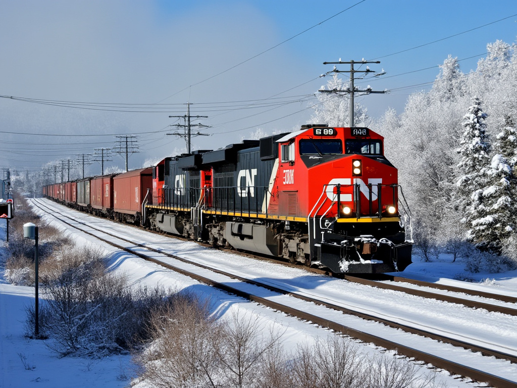 As Canadian railroads have grinded to a halt, several sectors of the US economy may follow train in canada with CN logo on it grok2 ai