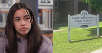 Honors graduate student sues Connecticut school district, claims she cannot read or write 19-year-old Aleysha Ortiz (Left) Hartford Public High School (Right)