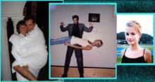 Collage of images related to David Copperfield and Jeffrey Epstein. Includes a photo of Ghislaine Maxwell and Epstein in robes, Copperfield seemingly levitating a woman, and a portrait of Johanna Sjoberg. Unsealed court documents and allegations against Copperfield are discussed.