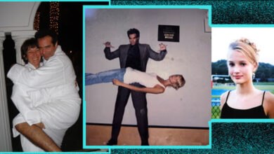 Collage of images related to David Copperfield and Jeffrey Epstein. Includes a photo of Ghislaine Maxwell and Epstein in robes, Copperfield seemingly levitating a woman, and a portrait of Johanna Sjoberg. Unsealed court documents and allegations against Copperfield are discussed.