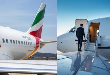 an image of a man walking on the wing of a commercial passenger plane with the emergency door open grok2 ai