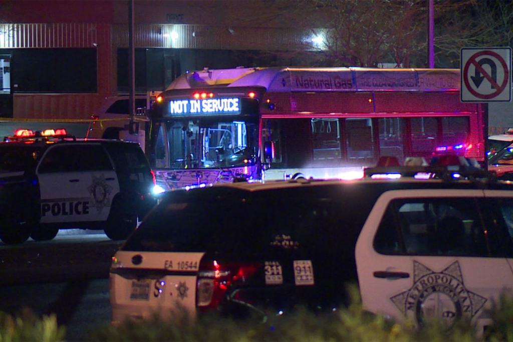 Man bites off chunk of Las Vegas cop’s ear after standoff on bus: police