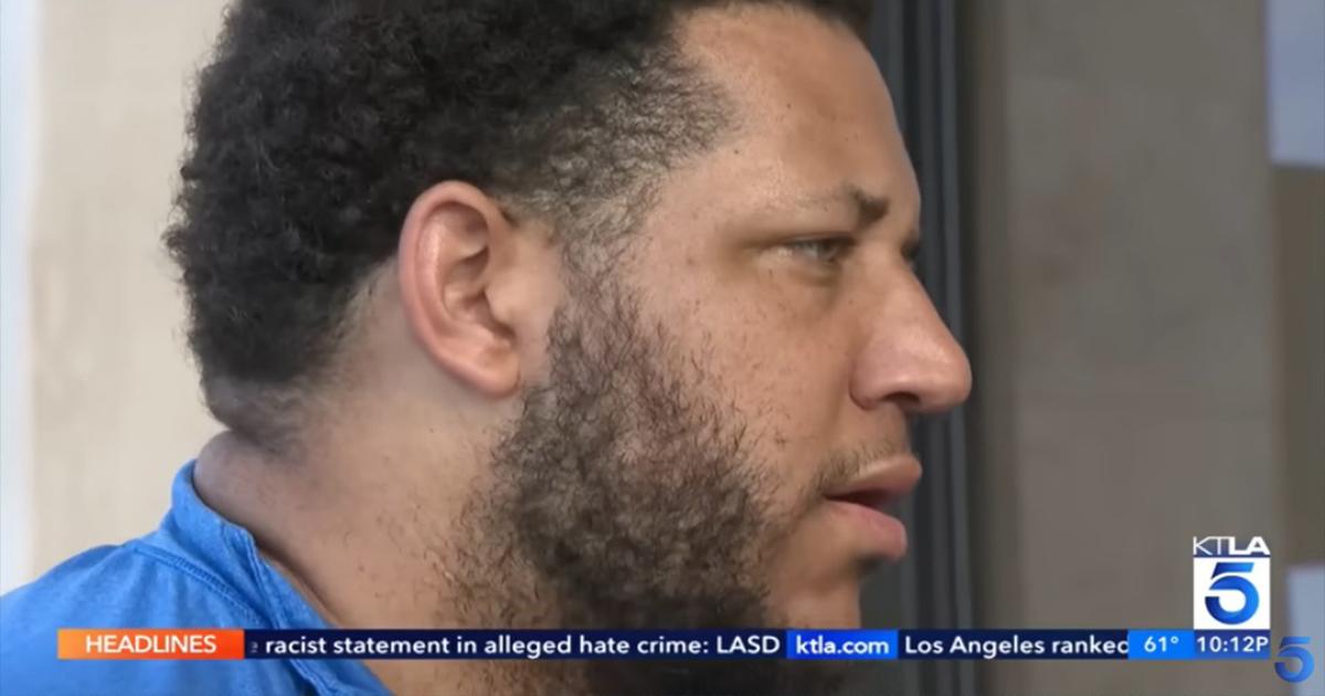25-year-old bouncer Jaiden Perkins. (KTLA 5/YouTube)