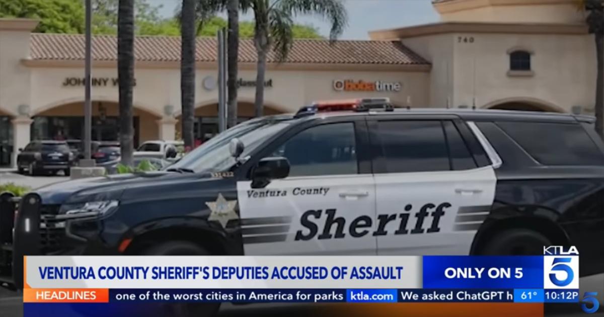 A Ventura County Sheriff patrol SUV. (KTLA 5/YouTube)