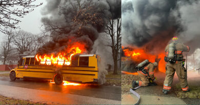 (Cleveland Heights Fire Department) Ohio Bus Driver Hailed as Hero for Saving 15 Students from Burning School Bus