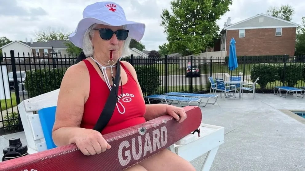 Ohio grandma becomes a lifeguard to keep community pool open amid worker shortage