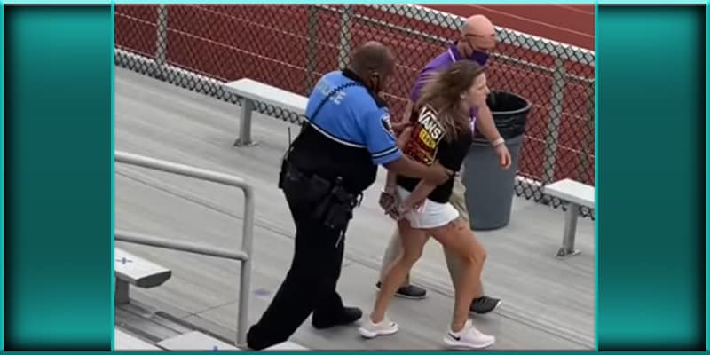 (Video) Ohio Woman Tasered, Arrested for Trespassing After Refusing to Wear a Mask at Football Game