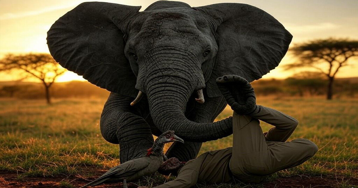 Poacher stomped to death by elephant in South African national park