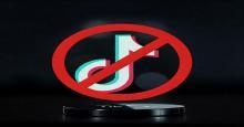 The Fall of TikTok: How a Global Phenomenon Went Dark in the United States tiktok icon symbol logo with a ban banned circle with x around it