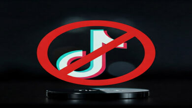 The Fall of TikTok: How a Global Phenomenon Went Dark in the United States tiktok icon symbol logo with a ban banned circle with x around it