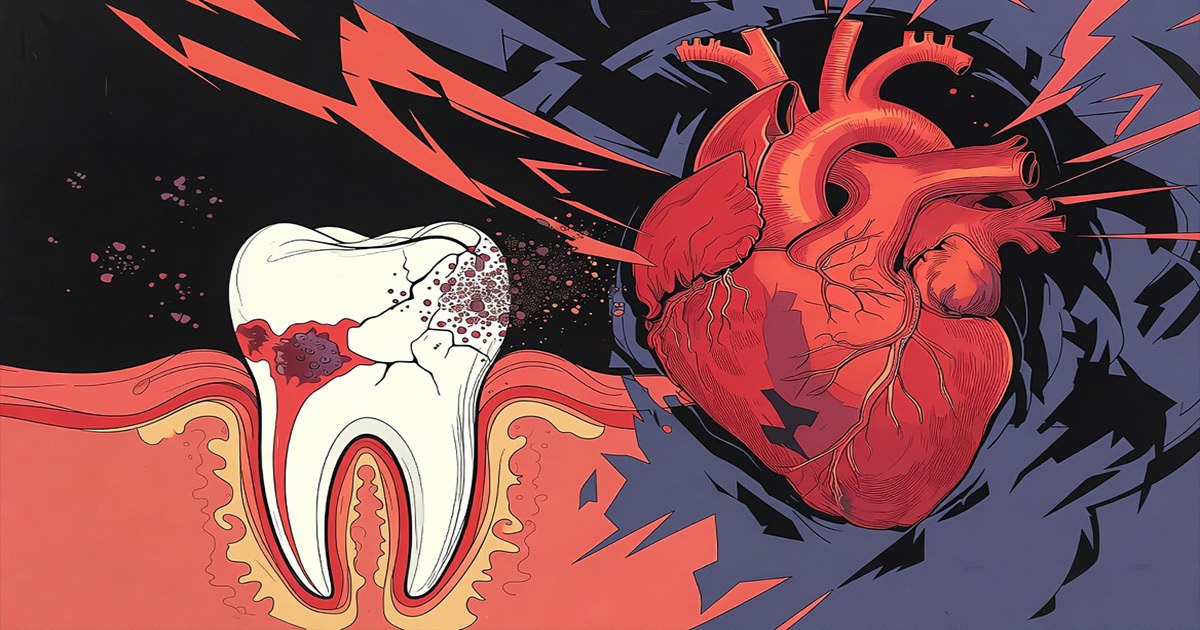 Dental care stills used to illustrate twice-daily brushing and regular cleanings as heart-risk habits.