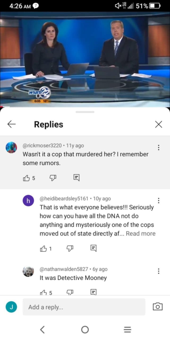 Locals commented on the WSTV22 special about the Swartz murder. (1)