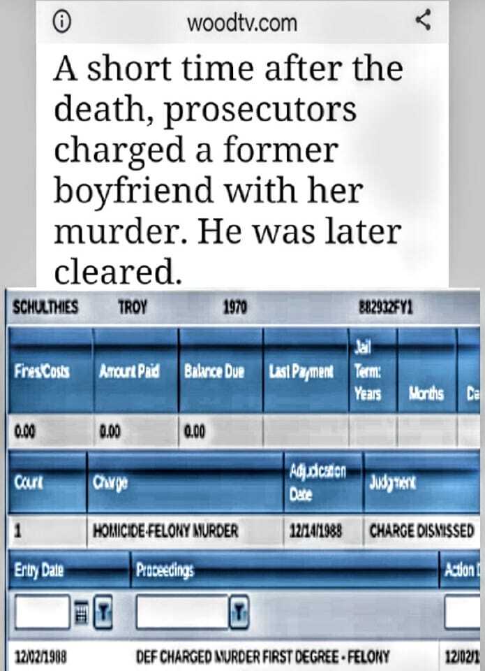 Authorities arrested Swartz' boyfriend Troy Schulthies the day of the murder without questioning him.