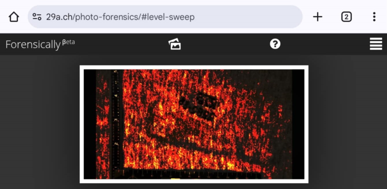 More forensic images of Swartz' blood-stained sweat pants. (3)