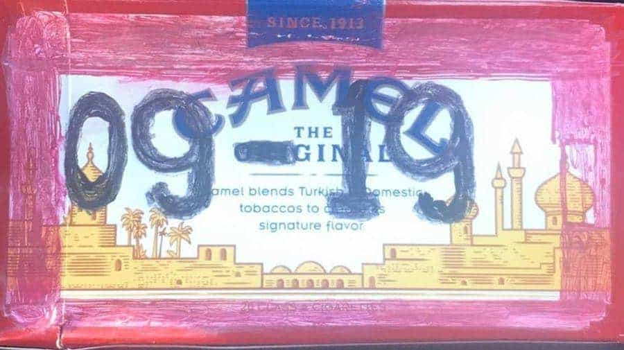 Driver Tried Using Camel Cigarette Box for State Inspection Sticker