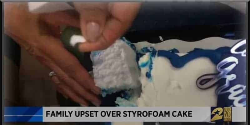 Family Upset - Received Graduation Cake Made of Styrofoam from Walmart