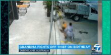 (Video) - Australian Grandma celebrating her birthday tackles purse snatcher in bar parking lot