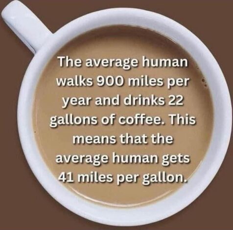 Humans powered by coffee humans get 41 miles per gallon on average dank memes