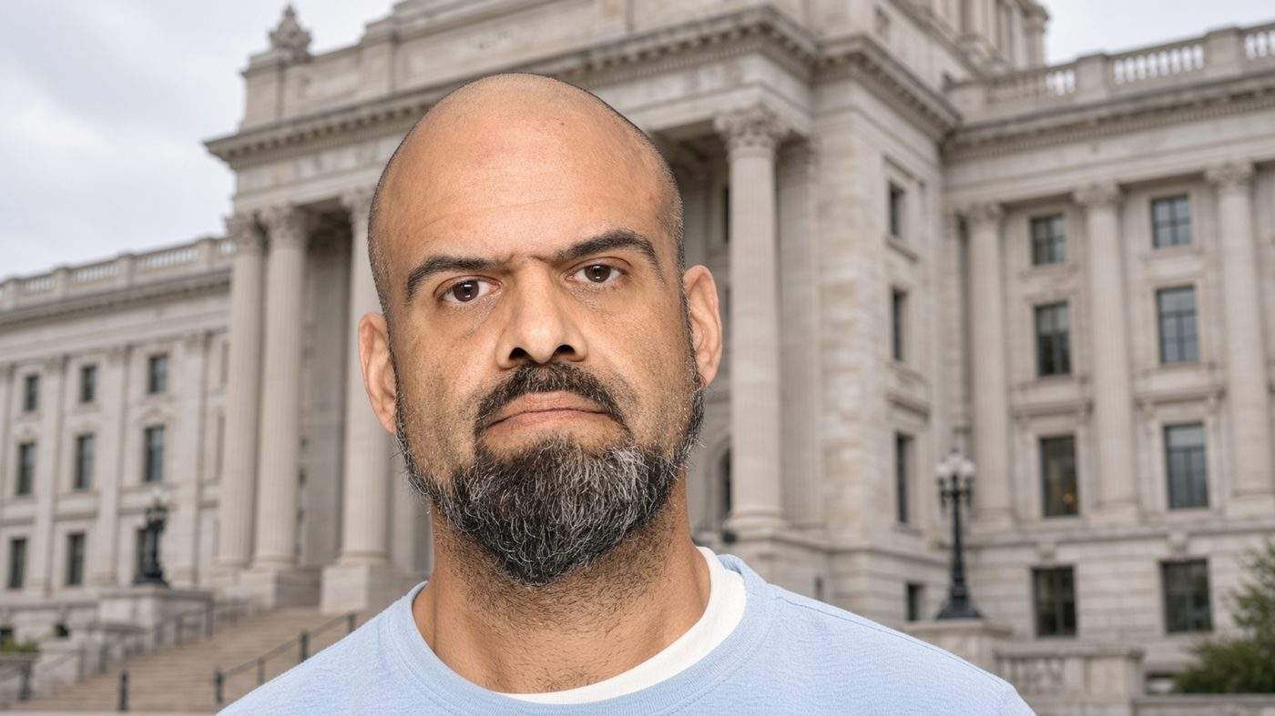 Jason Philip Filas, bald with a salt-and-pepper beard and wearing a light blue shirt, stands before pale courthouse columns after a Dakota County judge sentenced him to life in prison.