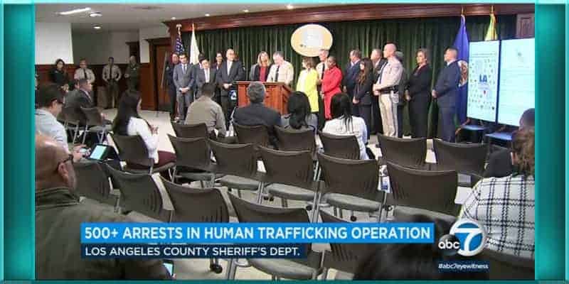 More Than 500 Arrested in California Human Trafficking Operation