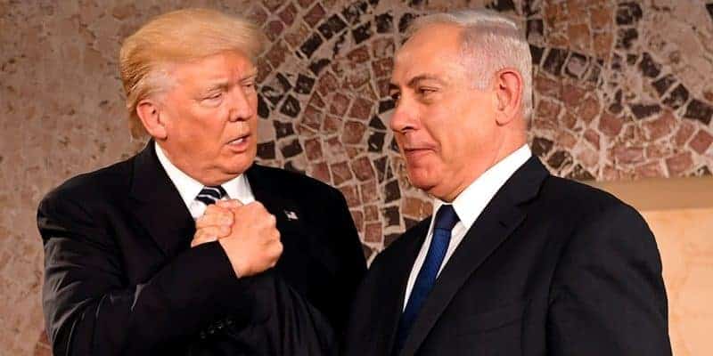 US united states president donald trump prime minister benjamin netanyahu israel