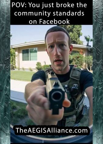 pov you just broke the community standards on Facebook and here comes Mark Zuckerberg at your door with a gun the meta founder dank memes When you break the community standards on Facebook