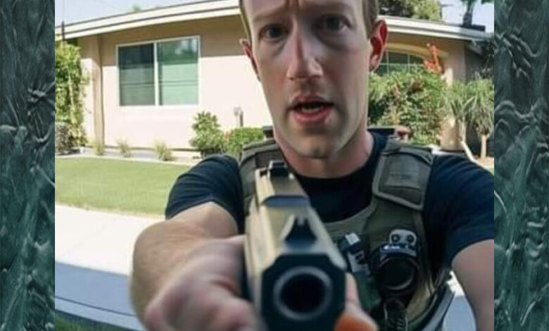 pov you just broke the community standards on Facebook and here comes Mark Zuckerberg at your door with a gun the meta founder dank memes When you break the community standards on Facebook