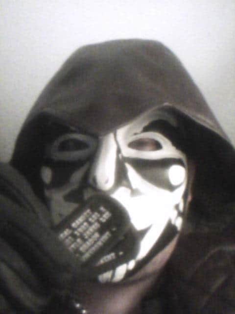 custom painted guy fawkes mask anonymous kyle james lee