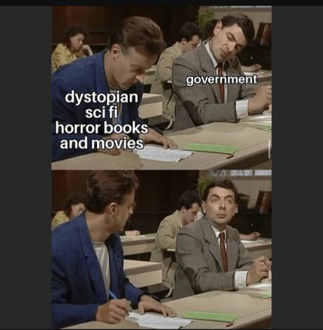 the government is paying attention to sci fi horror movies and books dank memes