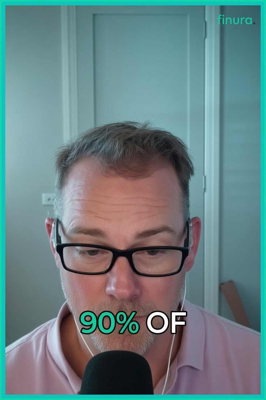 X video still on female names for AI agents Edited still from an X video showing the words 90 percent of inside a bright teal border